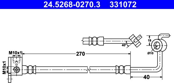 ATE 24.5268-0270.3 - Гальмівний шланг avtolavka.club