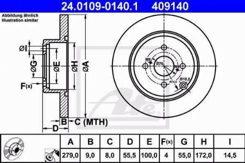 Alpha Brakes HTT-TY-044 - Гальмівний диск avtolavka.club