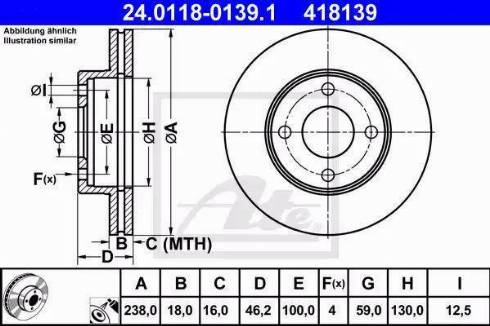 Alpha Brakes HTP-NS-084 - Гальмівний диск avtolavka.club