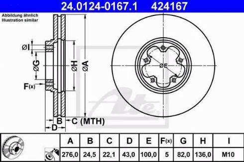 Alpha Brakes HTP-FR-034 - Гальмівний диск avtolavka.club