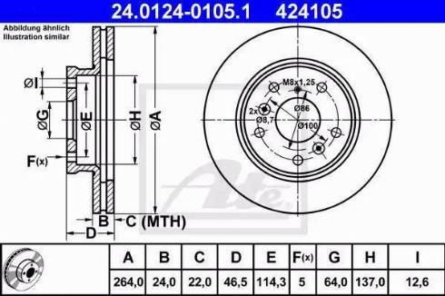 Alpha Brakes HTP-MZ-040 - Гальмівний диск avtolavka.club