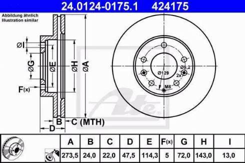 Alpha Brakes HTP-MZ-074 - Гальмівний диск avtolavka.club