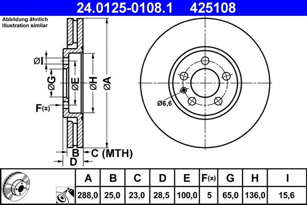 ATE 24.0125-0108.1 - Гальмівний диск avtolavka.club