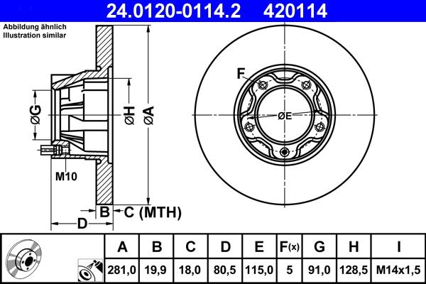 ATE 24.0120-0114.2 - Гальмівний диск avtolavka.club