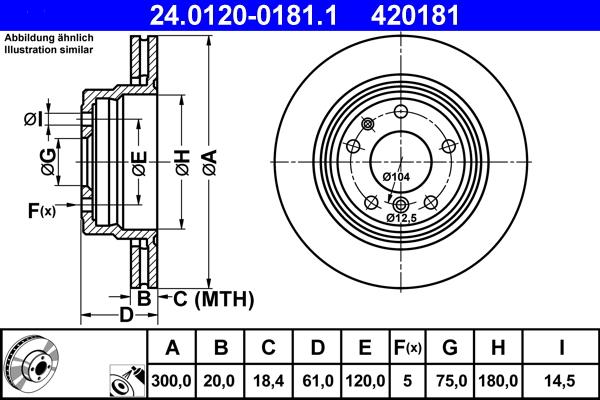 ATE 24.0120-0181.1 - Гальмівний диск avtolavka.club