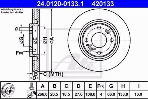 Alpha Brakes HTP-CT-006 - Гальмівний диск avtolavka.club