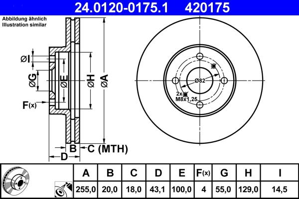 ATE 24.0120-0175.1 - Гальмівний диск avtolavka.club