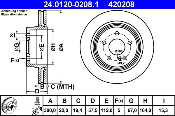 ATE 24.0120-0208.1 - Гальмівний диск avtolavka.club