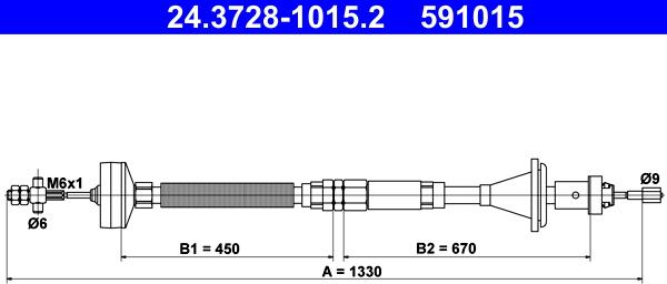 ATE 24.3728-1015.2 - Трос, управління зчепленням avtolavka.club