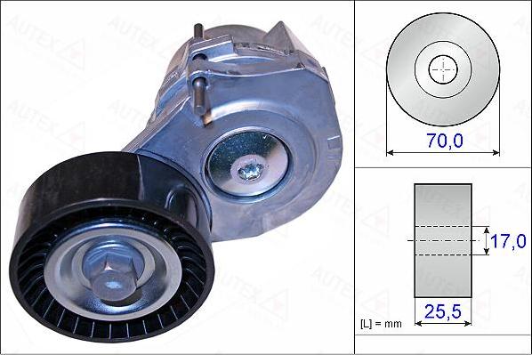 Autex 654963 - Натягувач ременя, клинові зуб. avtolavka.club