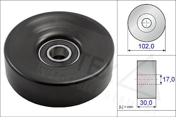 Autex 654697 - Паразитний / провідний ролик, поліклиновий ремінь avtolavka.club