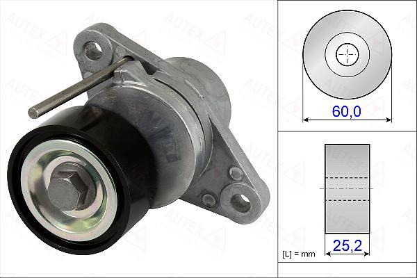 Autex 654896 - Натягувач ременя, клинові зуб. avtolavka.club