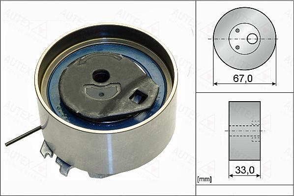 Autex 654854 - Натяжна ролик, ремінь ГРМ avtolavka.club