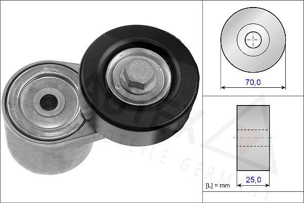 Autex 654850 - Натягувач ременя, клинові зуб. avtolavka.club