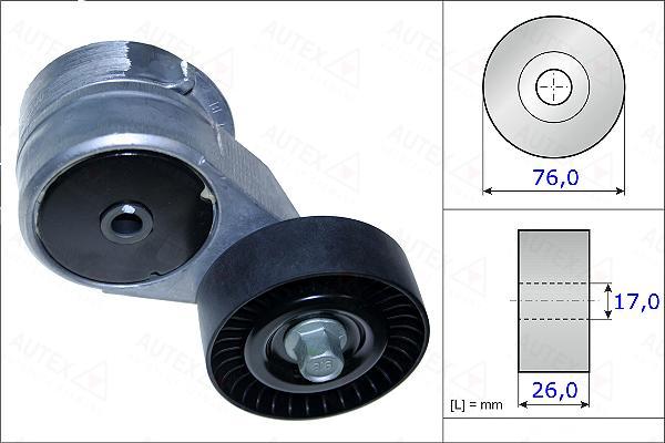 Autex 654869 - Натягувач ременя, клинові зуб. avtolavka.club