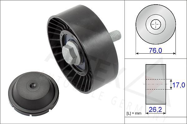 Autex 654806 - Паразитний / провідний ролик, поліклиновий ремінь avtolavka.club