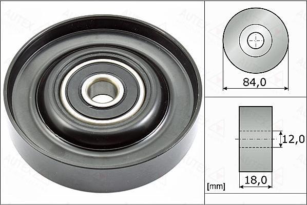 Autex 655094 - Паразитний / провідний ролик, поліклиновий ремінь avtolavka.club