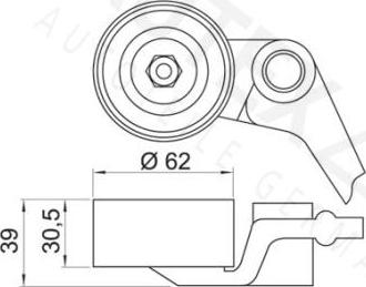 Autex 651982 - Натяжна ролик, ремінь ГРМ avtolavka.club