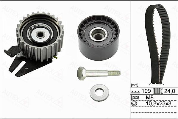 Autex 702824 - Комплект ременя ГРМ avtolavka.club