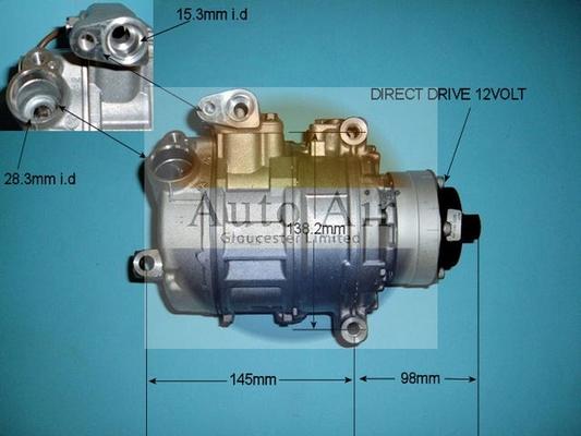 Auto Air Gloucester 14-9646 - Компресор, кондиціонер avtolavka.club