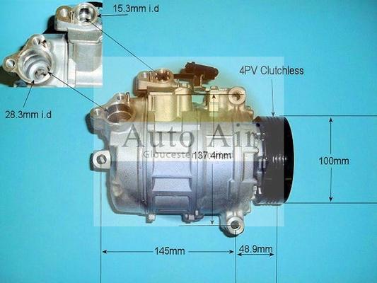 Auto Air Gloucester 14-9650P - Компресор, кондиціонер avtolavka.club