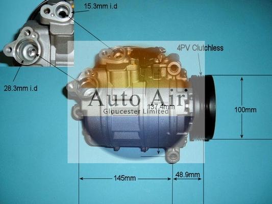 Auto Air Gloucester 14-9650R - Компресор, кондиціонер avtolavka.club