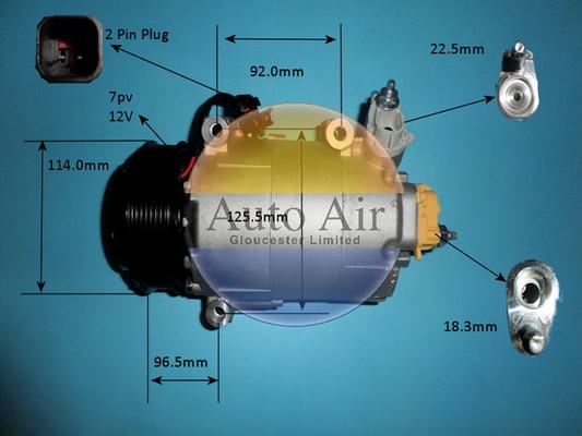 Auto Air Gloucester 14-9680P - Компресор, кондиціонер avtolavka.club