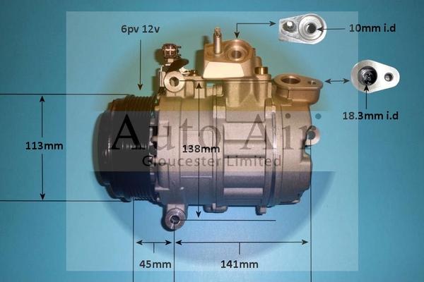 Auto Air Gloucester 14-9790P - Компресор, кондиціонер avtolavka.club