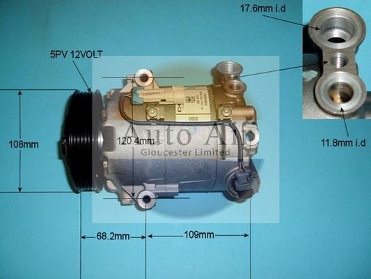 Auto Air Gloucester 14-9706 - Компресор, кондиціонер avtolavka.club