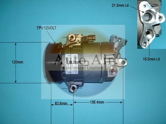 Auto Air Gloucester 14-9737 - Компресор, кондиціонер avtolavka.club