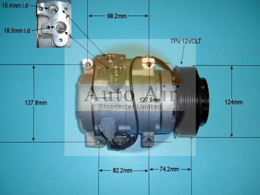 Auto Air Gloucester 14-4445P - Компресор, кондиціонер avtolavka.club