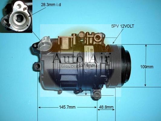 Auto Air Gloucester 14-6464R - Компресор, кондиціонер avtolavka.club