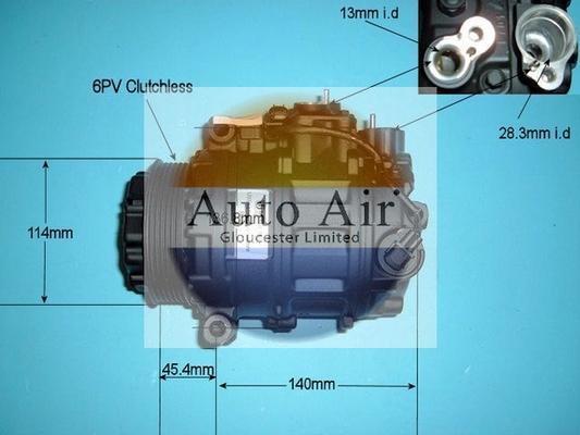 Auto Air Gloucester 14-6256R - Компресор, кондиціонер avtolavka.club