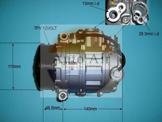 Auto Air Gloucester 14-6258R - Компресор, кондиціонер avtolavka.club