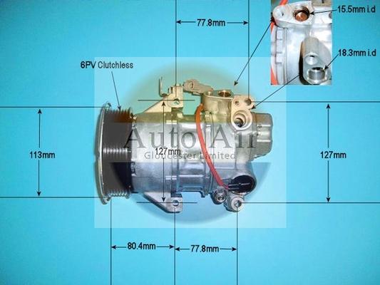 Auto Air Gloucester 14-6207 - Компресор, кондиціонер avtolavka.club