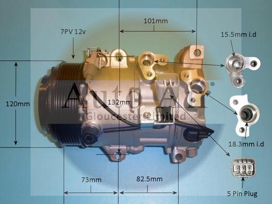 Auto Air Gloucester 14-0096P - Компресор, кондиціонер avtolavka.club