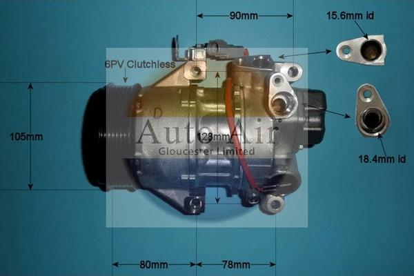 Auto Air Gloucester 14-0046 - Компресор, кондиціонер avtolavka.club