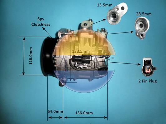 Auto Air Gloucester 14-0039p - Компресор, кондиціонер avtolavka.club