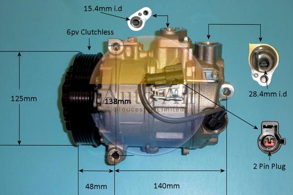 Auto Air Gloucester 14-0039R - Компресор, кондиціонер avtolavka.club