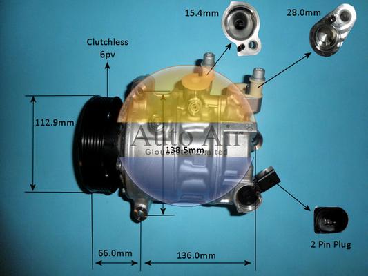 Auto Air Gloucester 14-0827 - Компресор, кондиціонер avtolavka.club