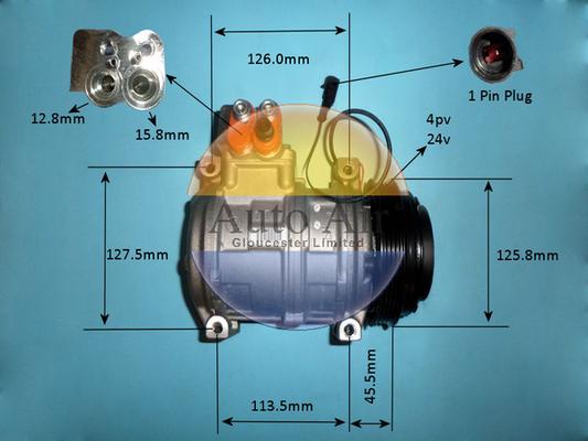 Auto Air Gloucester 14-0349 - Компресор, кондиціонер avtolavka.club