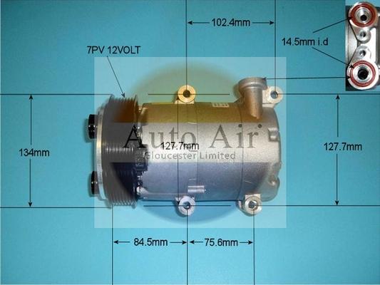 Auto Air Gloucester 14-0321 - Компресор, кондиціонер avtolavka.club