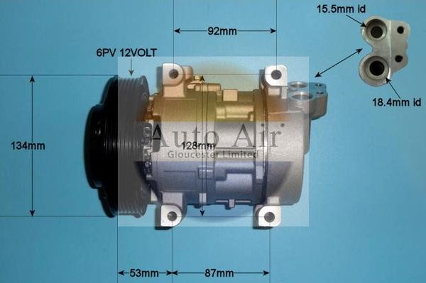 Auto Air Gloucester 14-0218P - Компресор, кондиціонер avtolavka.club