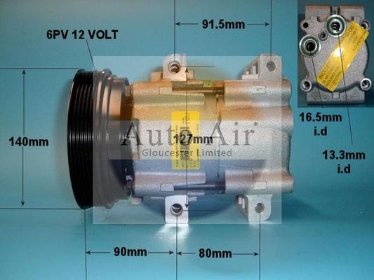 Auto Air Gloucester 14-0234 - Компресор, кондиціонер avtolavka.club