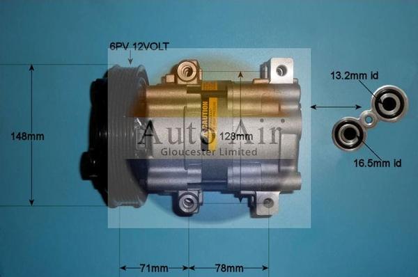 Auto Air Gloucester 14-0233 - Компресор, кондиціонер avtolavka.club