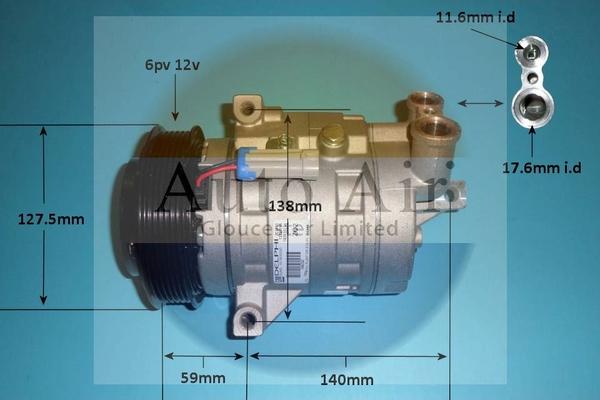 Auto Air Gloucester 14-0271 - Компресор, кондиціонер avtolavka.club