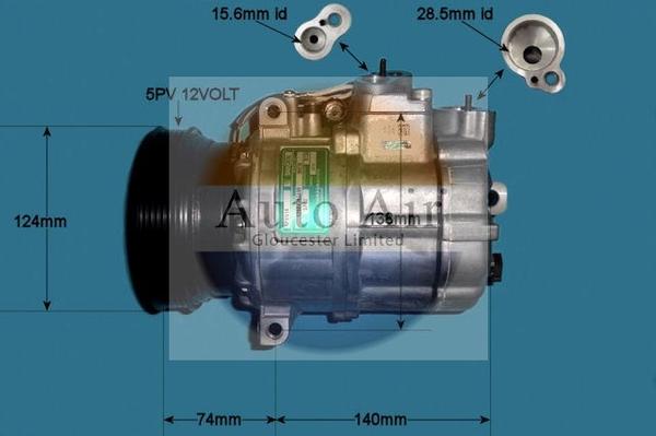 Auto Air Gloucester 14-1112 - Компресор, кондиціонер avtolavka.club