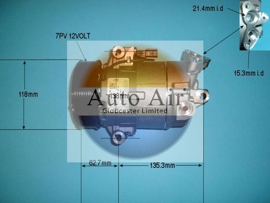 Auto Air Gloucester 14-1120 - Компресор, кондиціонер avtolavka.club