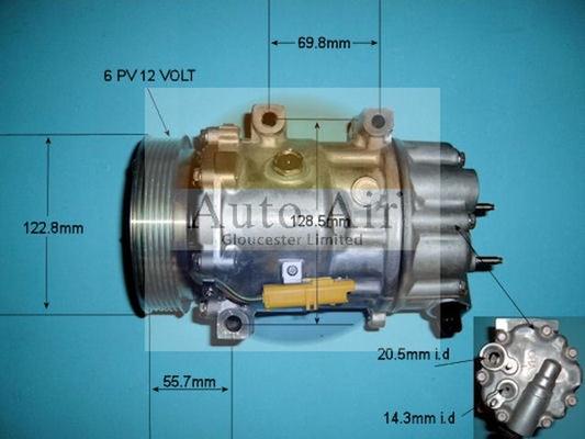 Auto Air Gloucester 14-1308 - Компресор, кондиціонер avtolavka.club