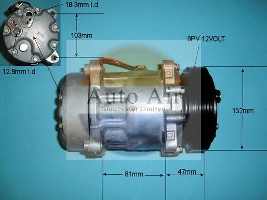 Auto Air Gloucester 14-1260 - Компресор, кондиціонер avtolavka.club